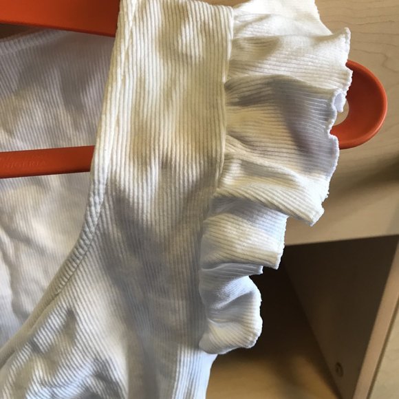 (1) Zara Ruffled Drawstring Top - Picture 7 of 8